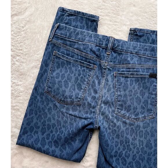 Jen7 7 for All Mankind Ankle Skinny Jeans in NightFall Leopard, Size 10 - Picture 13 of 14
